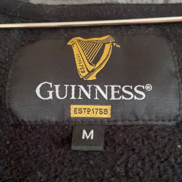 Guinness zip front Hoody jacket - Picture 4 of 5